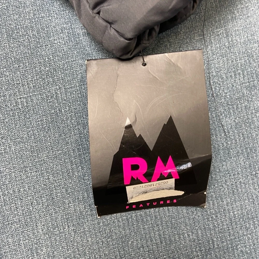 RM 1958 by MRosemont Ashlyn Puffer Jacket Girls 10-12 Black Hooded Faux Fur Trim